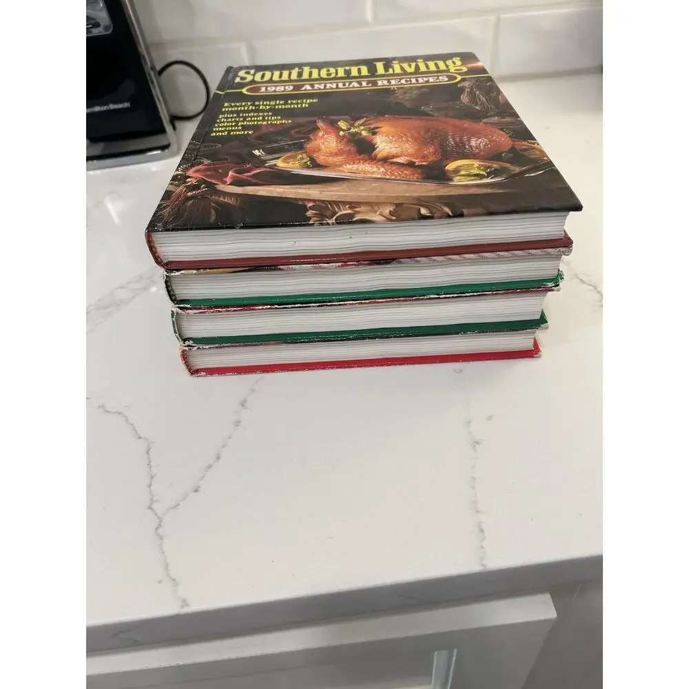 Lot of 3 Southern Living Annual Recipes 1983 1985 1987 1989 Hardcover‎ Cook Book